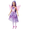 Mattel JCP74 - Barbie - 3-in-1 Puppen-Set: Meerjungfrau-, Feen- & Prinzesinnen-Looks, 8 teiliges Outfit-Set