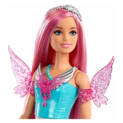 Mattel JCW48 - Barbie - A Touch of Magic - Malibu Puppe mit zwei märchenhaften Tieren