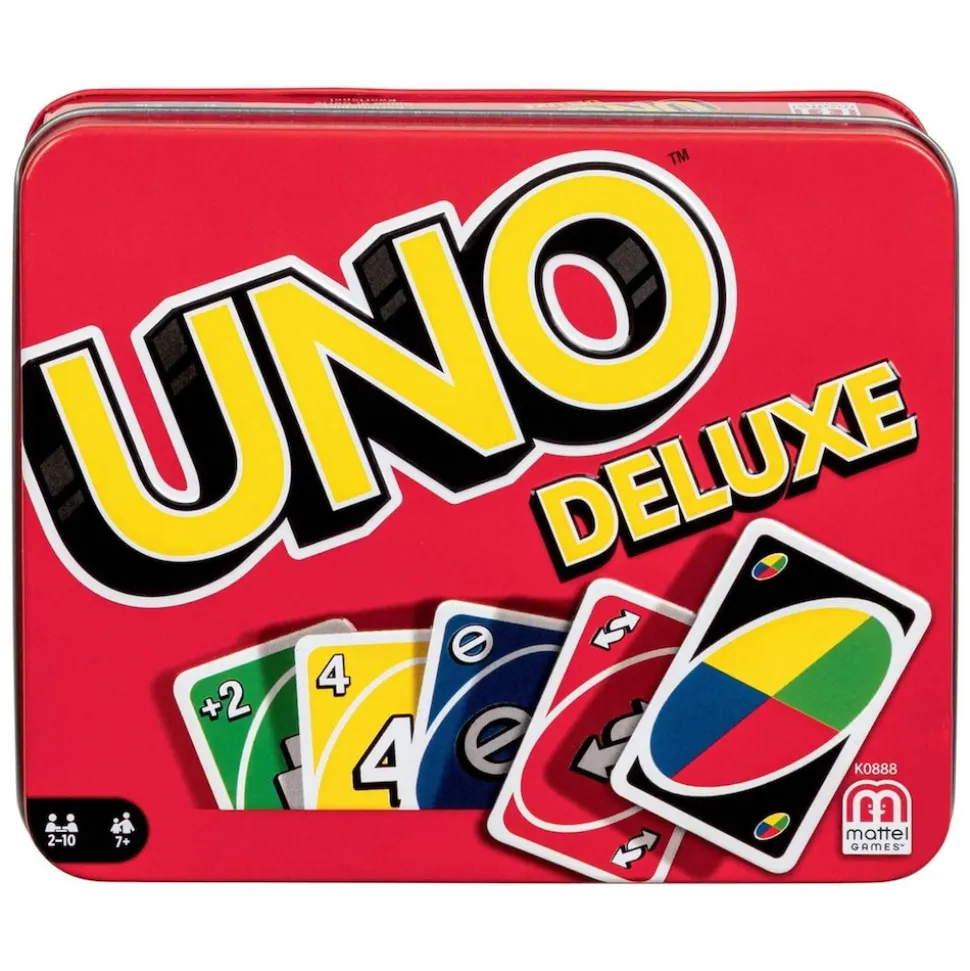 Mattel K0888 - UNO - Kartenspiel in Metall-Box, UNO Deluxe