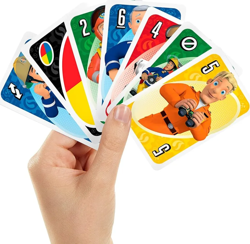 Mattel - UNO - Feuerwehrmann Sam Kartenspiel Gesellschaftsspiel