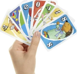 Mattel UNO Junior Kartenspiel Leo Lausemaus Kinder Spaß Strategie Lernspiel 3+ Spieler