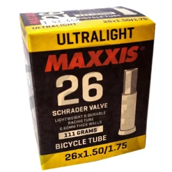 Maxxis UltralightSchlauch 26 Zoll Schraderventil Autoventil Auto Schrader Ventil Fahrradschlauch Rennrad MTB BMX