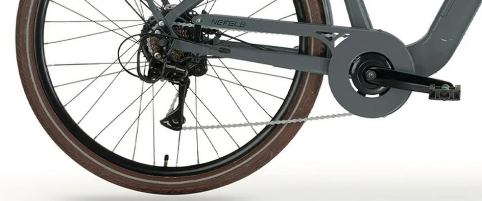 MBM Elektro-Citybike NEFELE 28 Zoll, grau