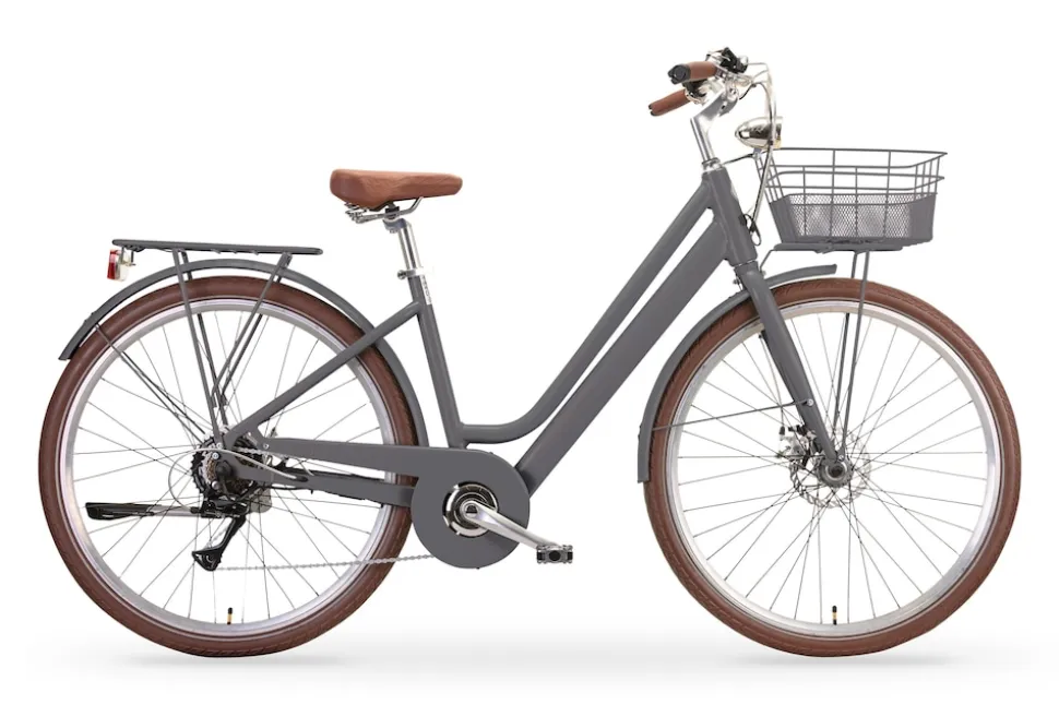 MBM Elektro-Citybike New LA RUE 2.0, grau