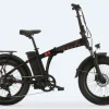MBM Elektro-Kompaktfahrrad / Faltrad N-VER FOLDING 20 Zoll, black-red