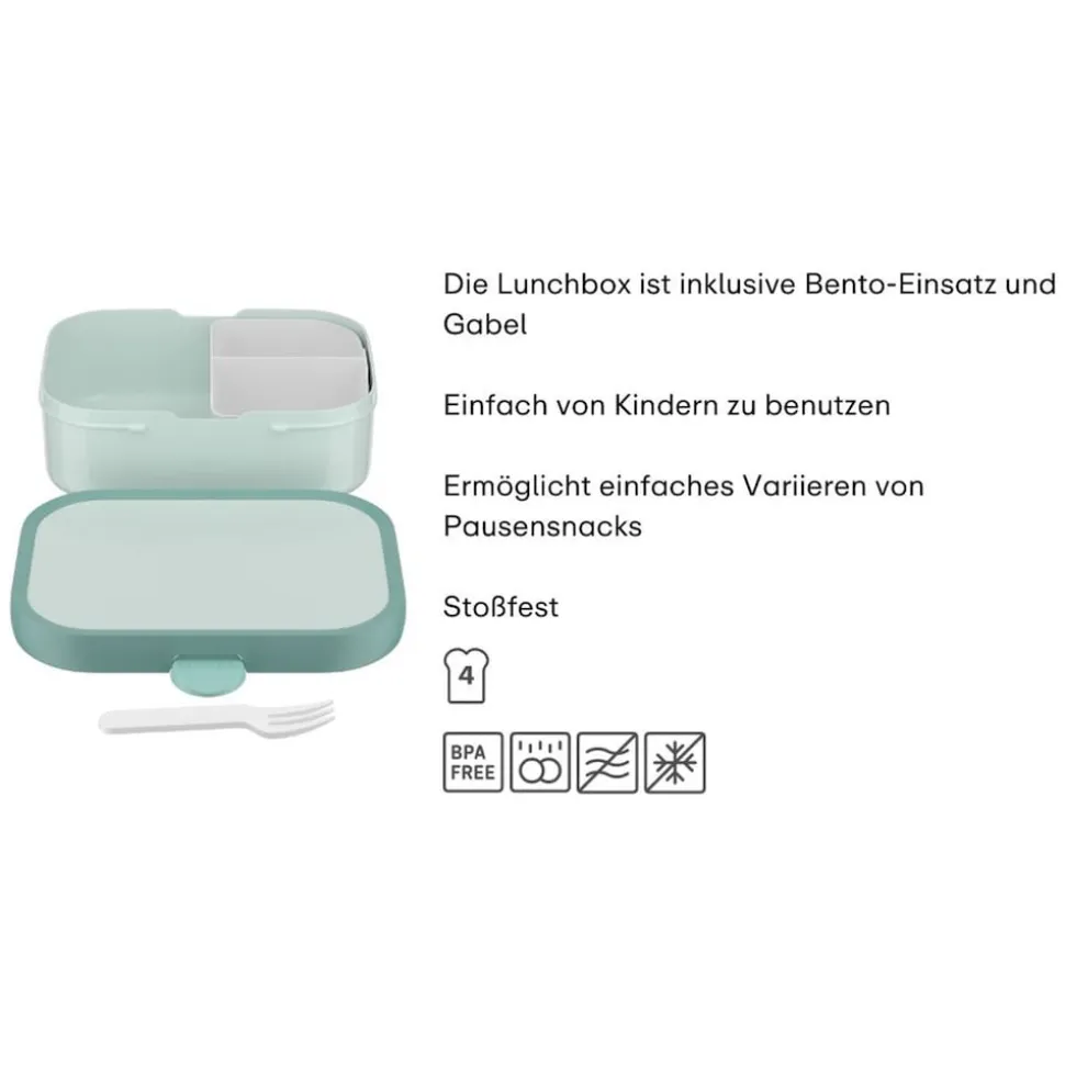 Mepal Brotdosen mit Einsatz & Gabel Campus 700 ml 2er Set
