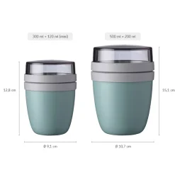 Mepal Lunchpot mini + regular Ellipse 2er Set