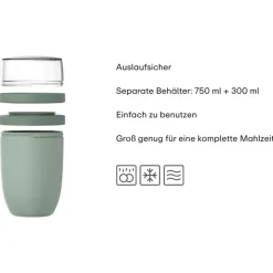 Mepal Lunchpot XL Ellipse 750 ml + 300 ml