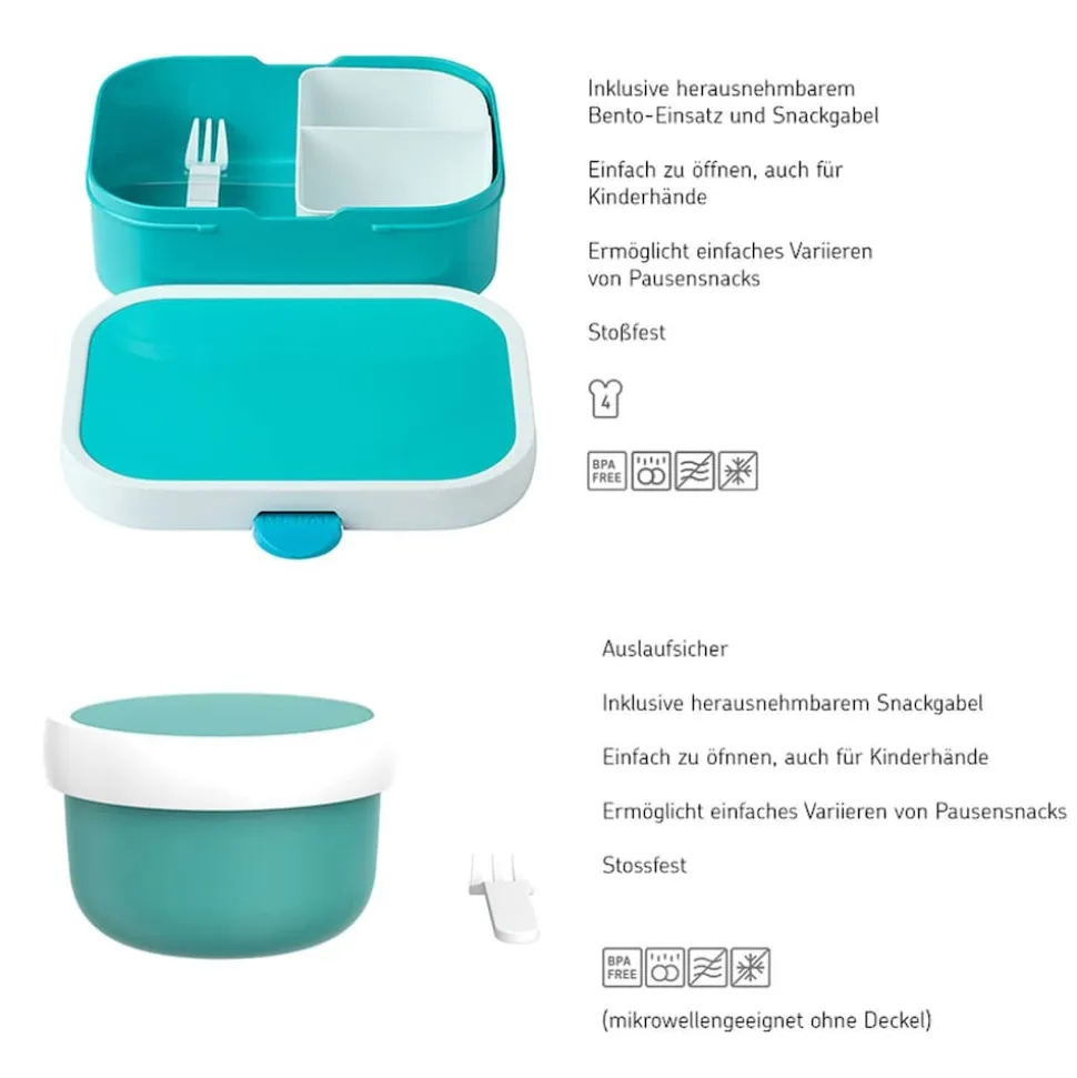 Mepal Obst- und Bentobox Wild Tiger Campus 300 & 750 ml