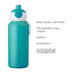 Mepal Pop-Up Trinkflasche + Flip-Up Ersatzdeckel Campus 400 ml
