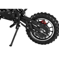 Mini-Crossbike Delta, Benzin-Motorrad, Pocketbike, Dirtbike, 49 ccm, bis zu 40 km/h, Scheibenbremsen (Schwarz)