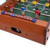 Mini Fußballkicker MCW-J68, Tischspiel Tischkicker inklusive Zubehör, Holz 51x31x10cm