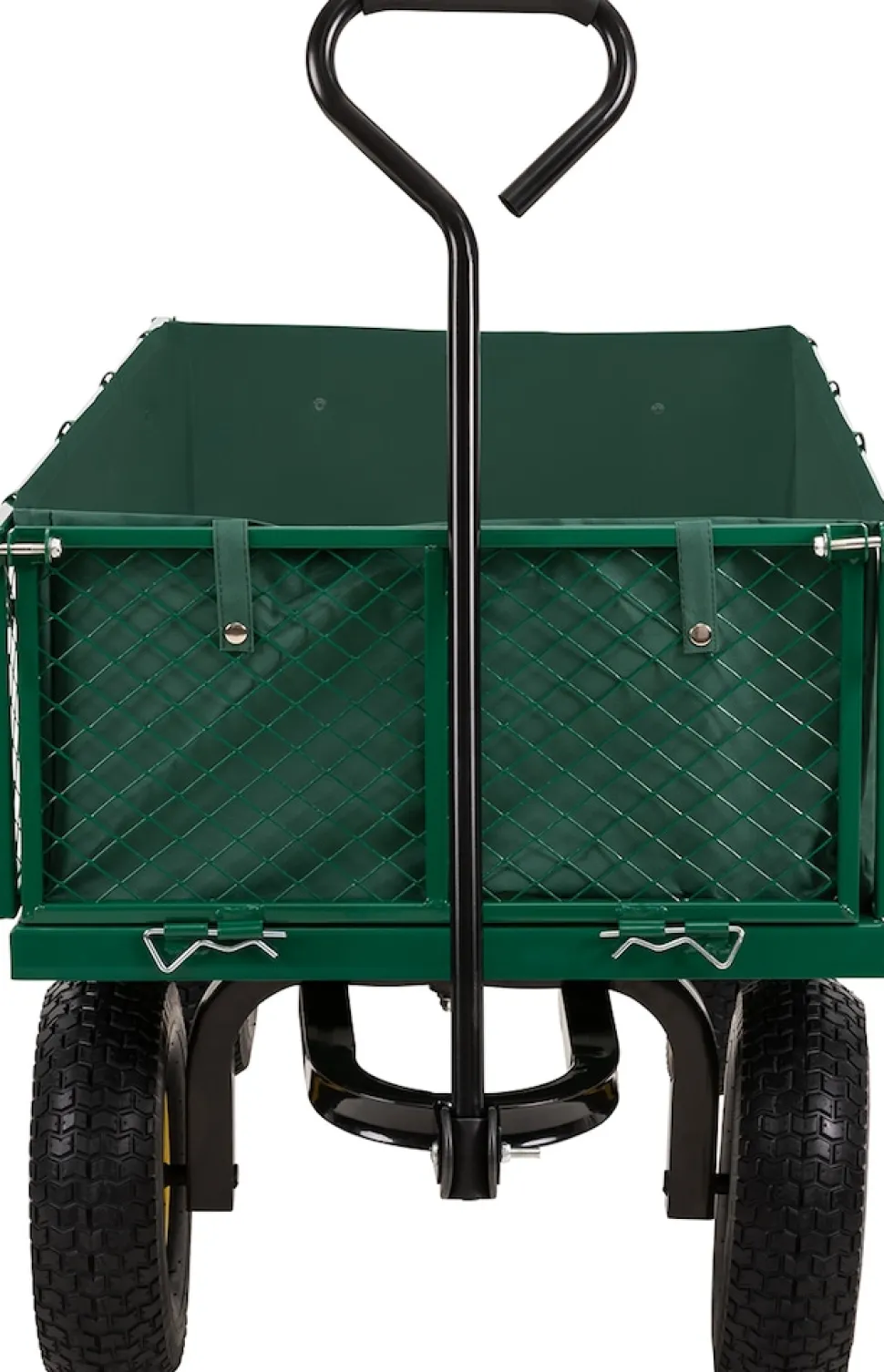 Miweba Bollerwagen MB-700, Transportwagen mit 700 kg Traglast, klappbar, Doppelachse, Stahlrahmen (Grün)