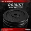 Miweba Sports Hantelscheiben HSG100, 2x 10 kg Hantel-Gewichte, passend für Ø 30mm, Set, Gusseisen