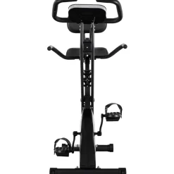 Miweba Sports Indoor-Cycle MX100 PRO mit Rückenlehne und ErgoGrip Griffen, klappbar (Pro, Schwarz/Grau)