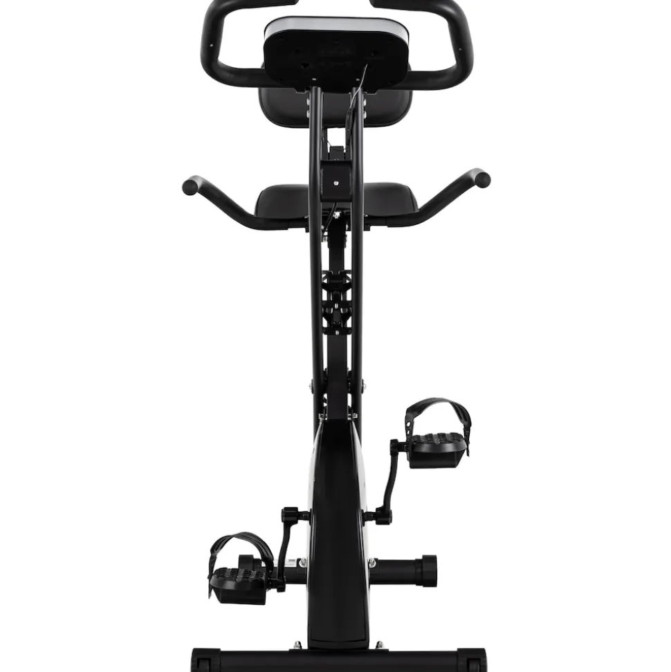 Miweba Sports Indoor-Cycle MX100 PRO mit Rückenlehne und ErgoGrip Griffen, klappbar (Pro, Schwarz/Grau)