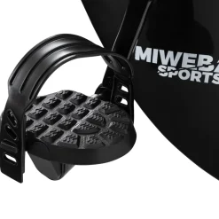 Miweba Sports Indoor-Cycle MX100 PRO mit Rückenlehne und ErgoGrip Griffen, klappbar (Pro, Schwarz/Grau)