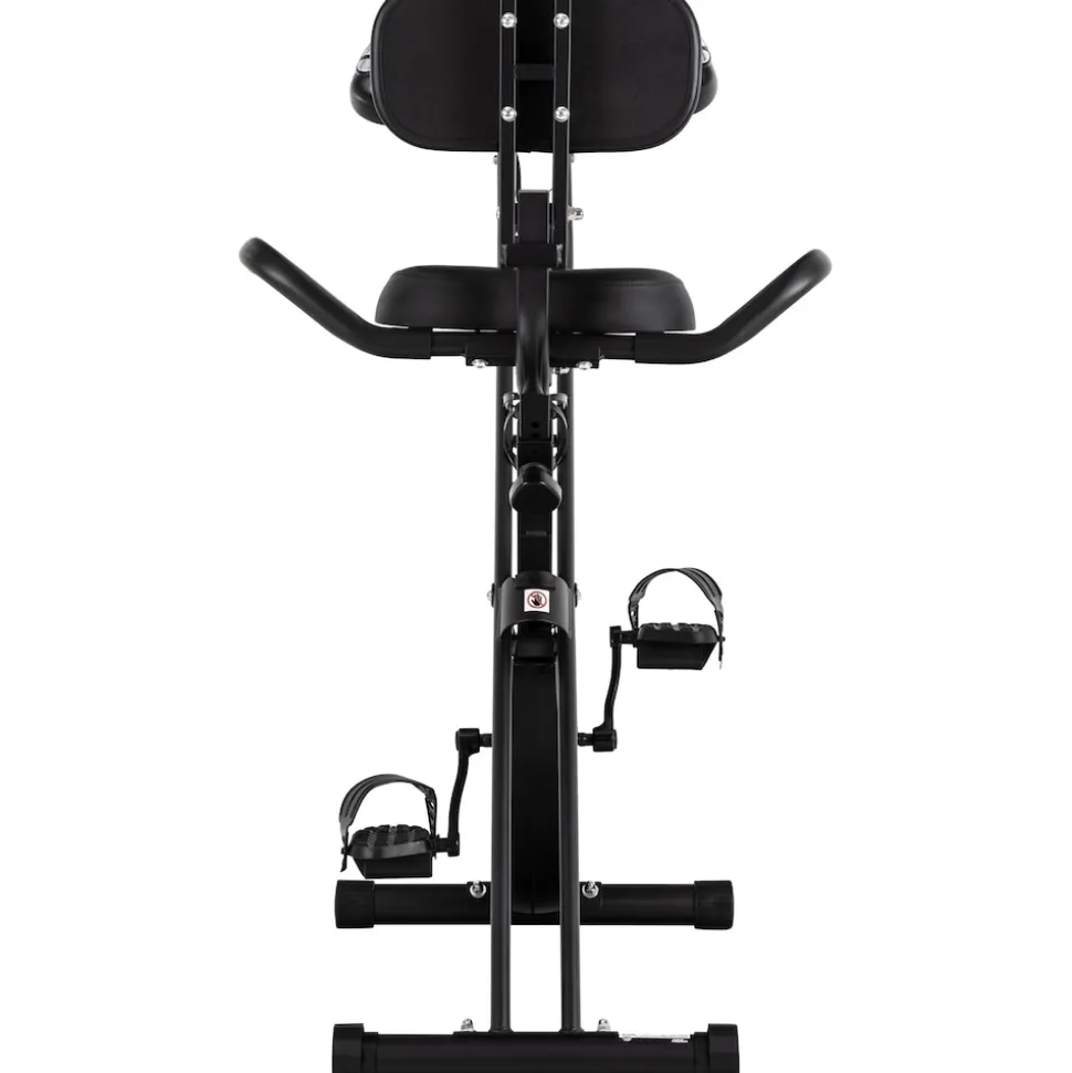 Miweba Sports Indoor-Cycle MX100 PRO mit Rückenlehne und ErgoGrip Griffen, klappbar (Pro, Schwarz/Grau)