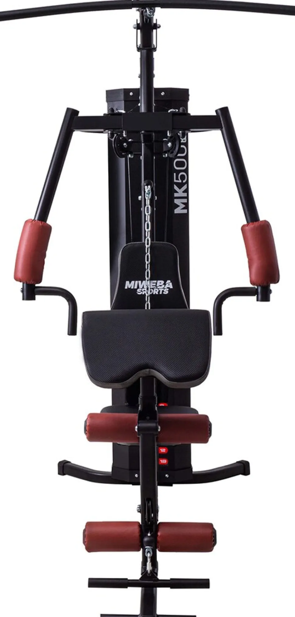 Miweba Sports 50in1-Kraftstation MK500 Pro, Fitnessstation mit ca. 60 kg Seilzug, Butterfly, Zugturm