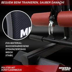 Miweba Sports 50in1-Kraftstation MK500 Pro, Fitnessstation mit ca. 60 kg Seilzug, Butterfly, Zugturm