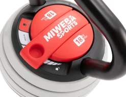 Miweba Sports Kettlebell KB300, verstellbar, 3,4-18 kg, 6 Gewichtscheiben, Easy-Lock-Mechanismus