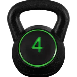 Miweba Sports Kettlebell-Set, 2-7 kg, Kettlebell-Ablage, Kugelhantel Indoor und Outdoor, Betonfüllung (2 - 8 kg)