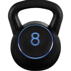 Miweba Sports Kettlebell-Set, 2-7 kg, Kettlebell-Ablage, Kugelhantel Indoor und Outdoor, Betonfüllung (2 - 8 kg)