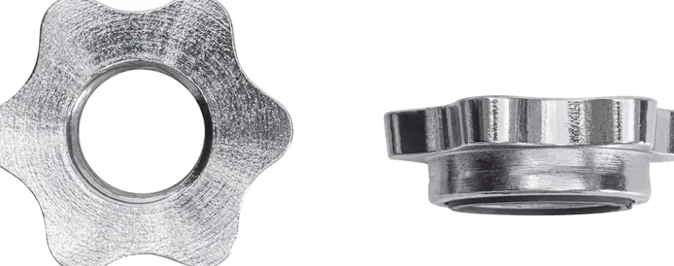 Miweba Sports Kurzhantelstange KH100, Sternverschluss, 35cm, Ø30mm, bis 40 kg, Stahl, 2er-Set (2 Stück)