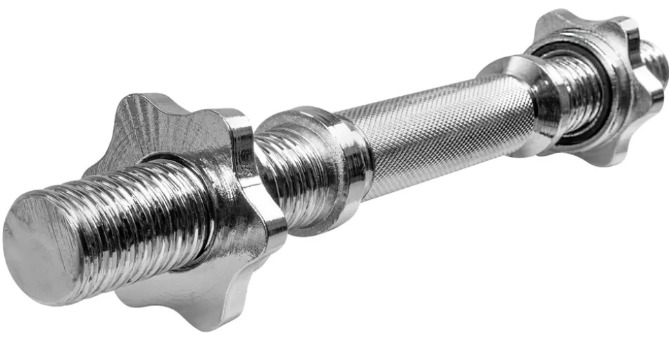 Miweba Sports Kurzhantelstange KH100, Sternverschluss, 35cm, Ø30mm, bis 40 kg, Stahl, 2er-Set (2 Stück)