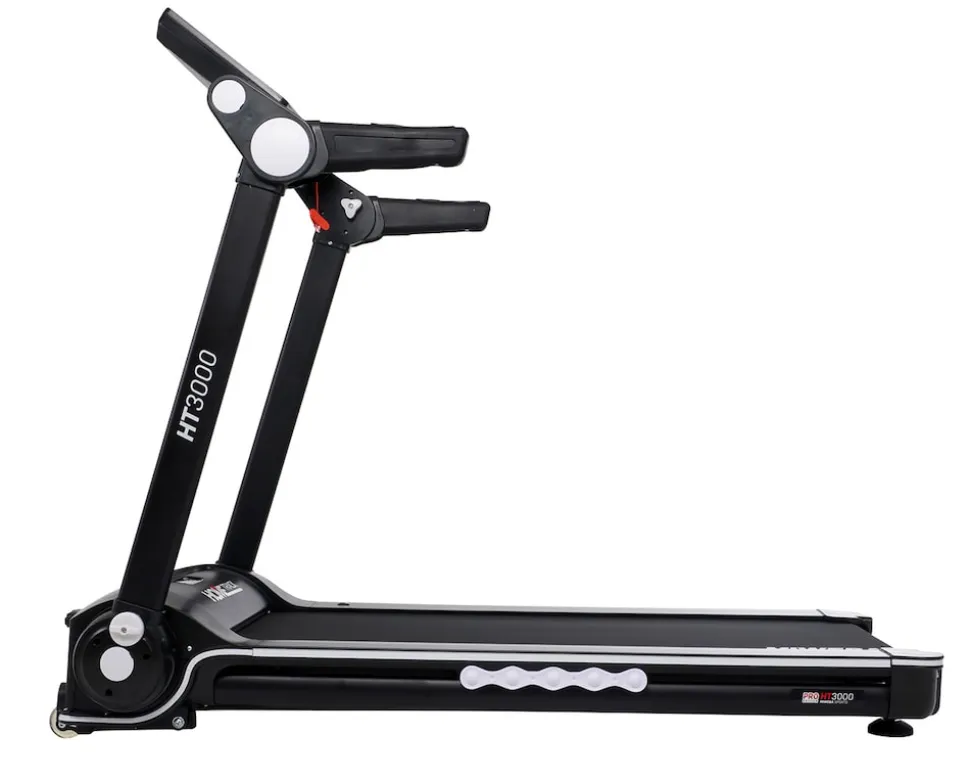 Miweba Sports Laufband Home Track HT3000, mit Steigung, 1300 Watt, 1-16 km/h, 12 Programme, klappbar (2.0, Schwarz/Weiß)