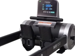 Miweba Sports Rudergerät MR100, Rudermaschine kompakt, Schaumstoff-Sitz, Display, Magnetbremse (Grau)