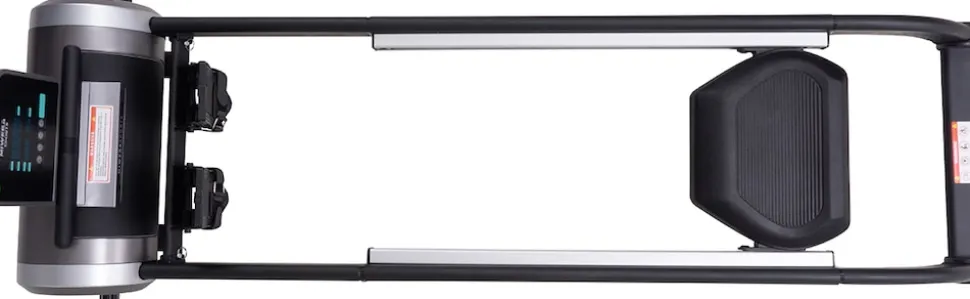 Miweba Sports Rudergerät MR100, Rudermaschine kompakt, Schaumstoff-Sitz, Display, Magnetbremse (Grau)