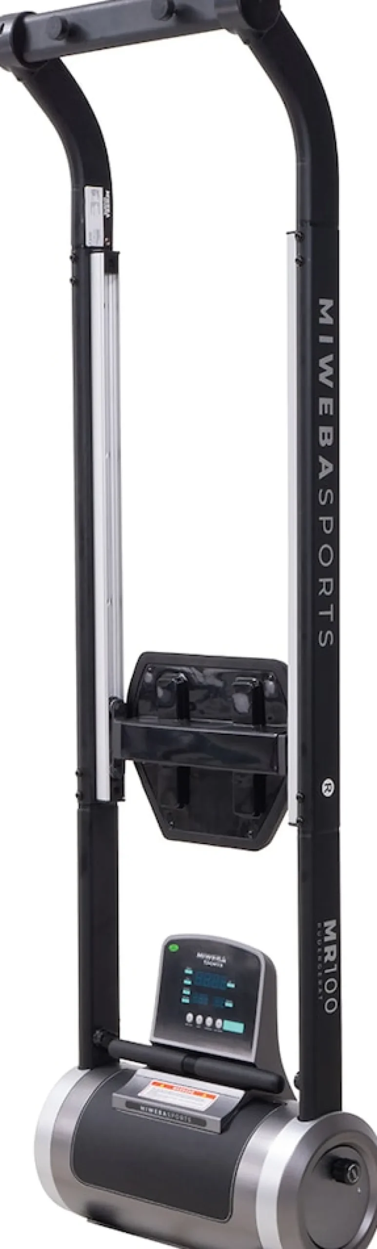 Miweba Sports Rudergerät MR100, Rudermaschine kompakt, Schaumstoff-Sitz, Display, Magnetbremse (Grau)