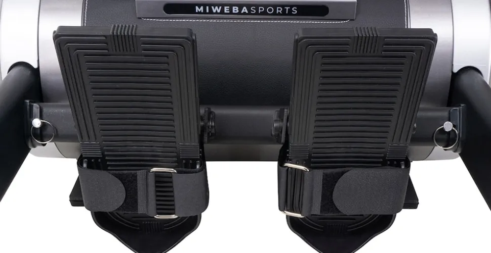 Miweba Sports Rudergerät MR100, Rudermaschine kompakt, Schaumstoff-Sitz, Display, Magnetbremse (Grau)