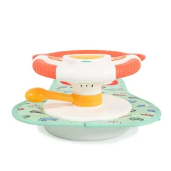 Moni Autospielzeug Kinderlenkrad HE0623 Lichter, Hupe, Autogeräusche, Spiegel grün