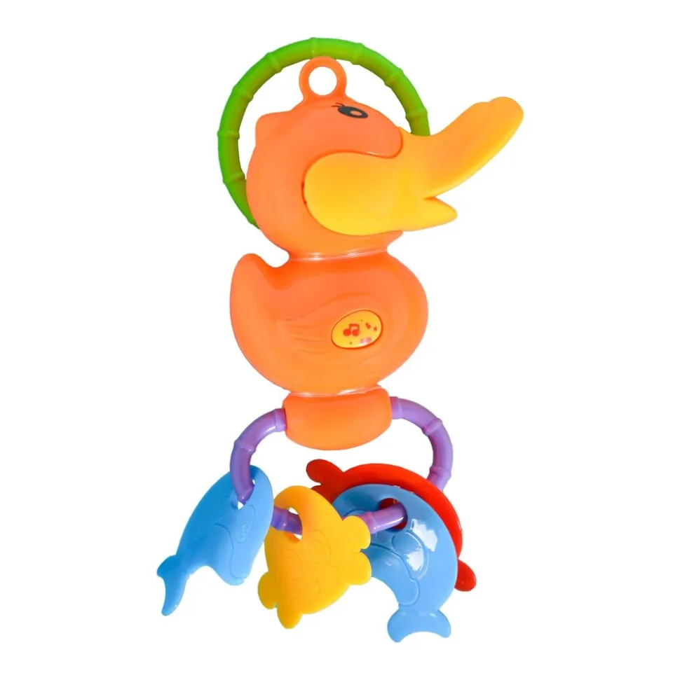 Moni Baby Musikspielzeug-Set Rock Star LT80011 Klavier Tamburin Ente Musik Licht bunt
