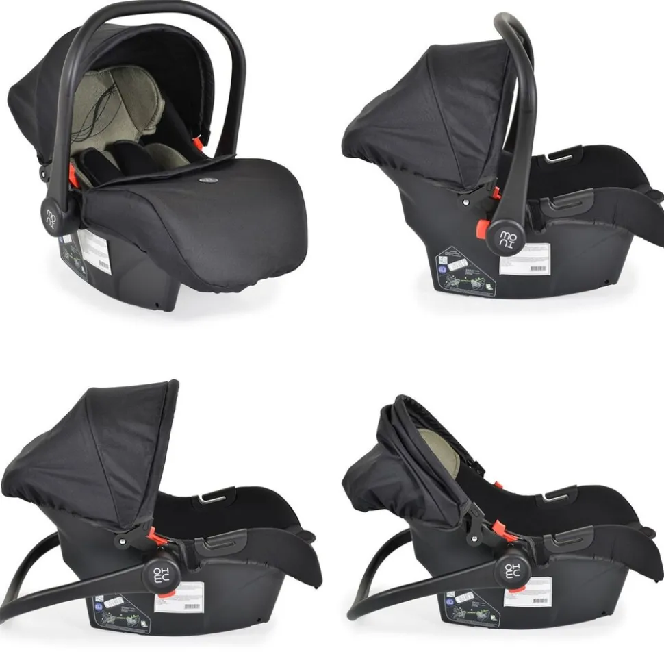 Moni Babyschale i-Size Multi (40 - 87cm) Gruppe 0+ Fußabdeckung Kopfstütze Gurt grün