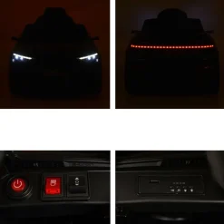 Moni Kinder Elektroauto Audi SQ8 e-tron EVA-Reifen Musik Licht MP3-Eingang Gurt rot