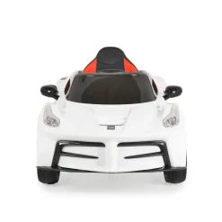 Moni Kinder Elektroauto Liberty, Fernbedienung EVA-Reifen Rücklichter Gurt MP3 weiß