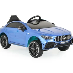 Moni Kinder Elektroauto Mercedes-AMG CLA 45 Bluetooth Fernbedienung vier Motoren blau