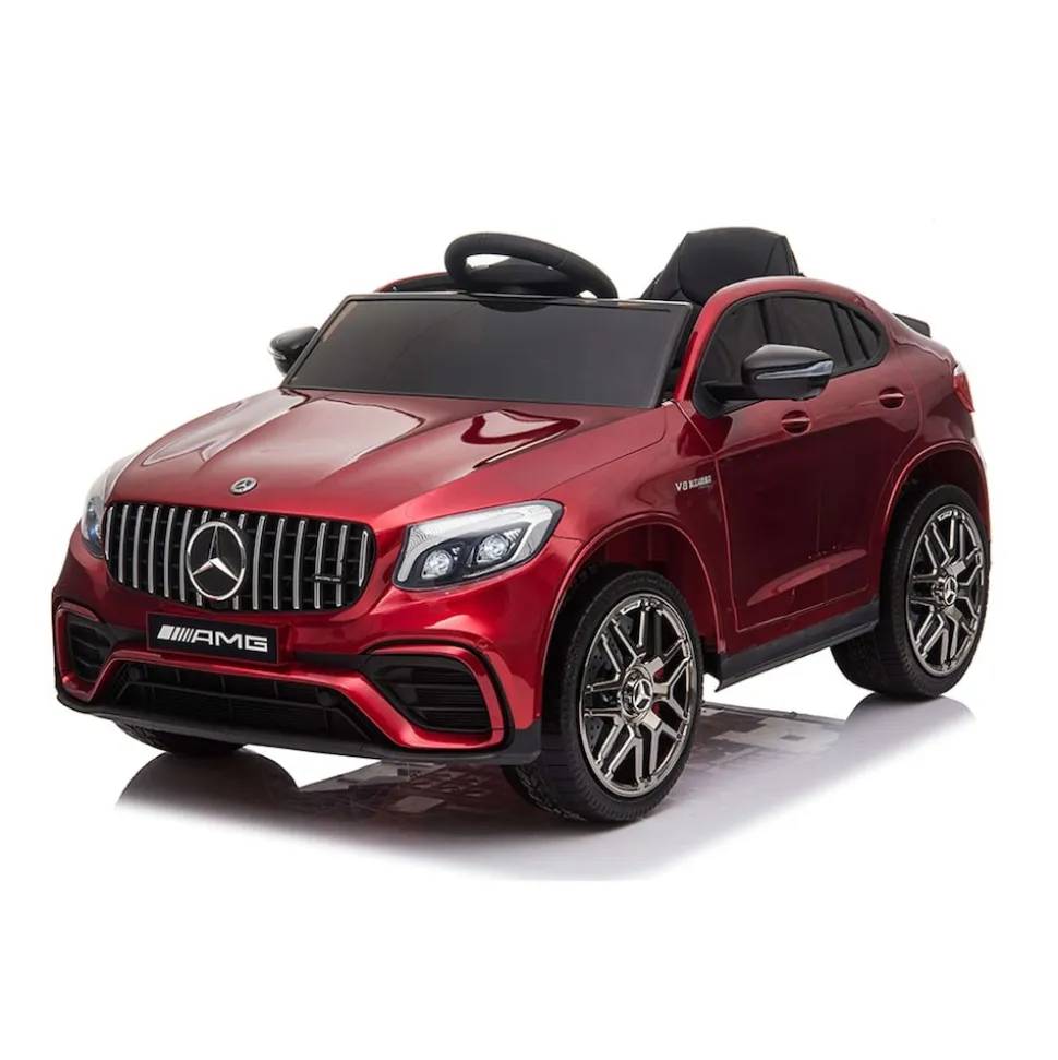 Moni Kinder Elektroauto Mercedes AMG GLC 63S, EVA-Reifen, Musik, Fernbedienung rot