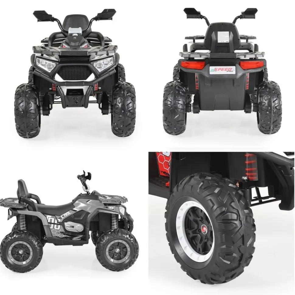Moni Kinder Elektro-Buggy Cool NEL-007, EVA-Reifen, Scheinwerfer, Musikfunktion weiß