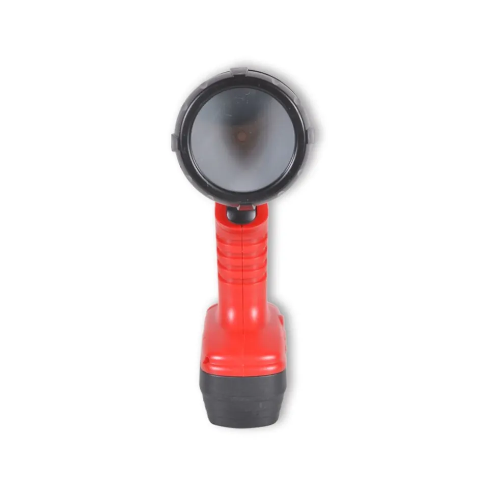Moni Kinder-Elektrowerkzeug Werkstatt-Lampe T1407, Ausweis, Lineal, ab 3 Jahre rot