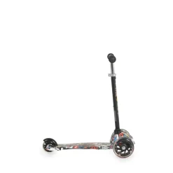 Moni Kinderroller Fidget 3 Räder höhenverstellbar, PU-Räder, Wasserdruck, ABEC-7 schwarz