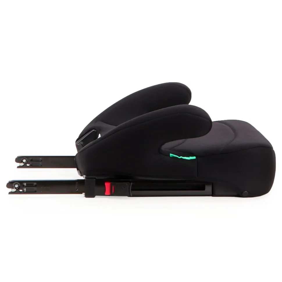 Moni Kindersitz i-Race i-Size 100-150 cm Isofix Rückenlehne abnehmbar Kopfstütze schwarz