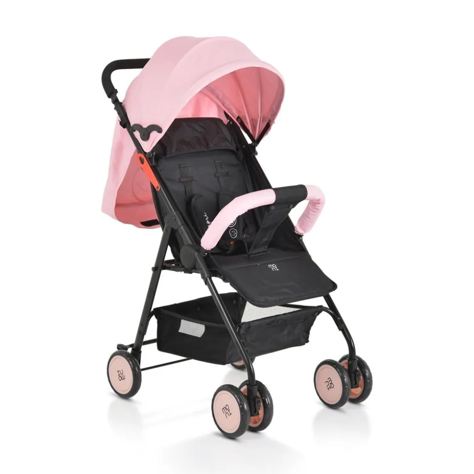 Moni Kinderwagen, Buggy Capri klappbar, Sicherheitsgurt, Rückenlehne verstellbar rosa