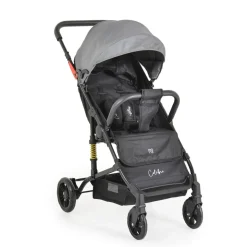 Moni Kinderwagen Buggy Colibri, faltbar, verstellbar, 5-Punkt-Gurt, ab 6 Monaten grau