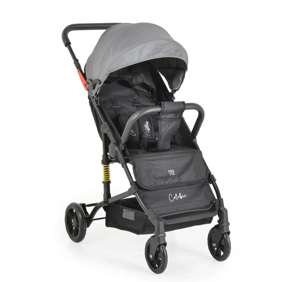 Moni Kinderwagen Buggy Colibri, faltbar, verstellbar, 5-Punkt-Gurt, ab 6 Monaten grau