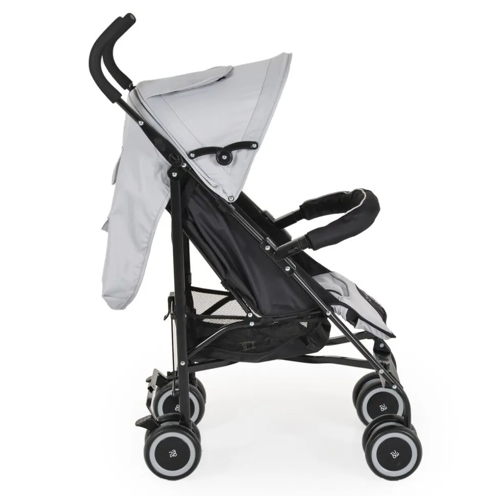 Moni Kinderwagen, Buggy Jerry, Sonnendach, schwenkbare Vorderräder, EVA-Räder grau/schwarz