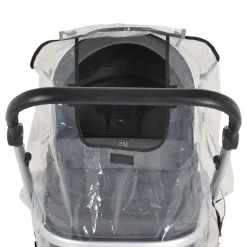 Moni Kinderwagen-Regenschutz Bimbro universal, Belüftungslöcher, für Einsitzer transparent